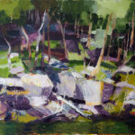 Hawkesbury Shoreline, oil on canvas, 100x150cm
