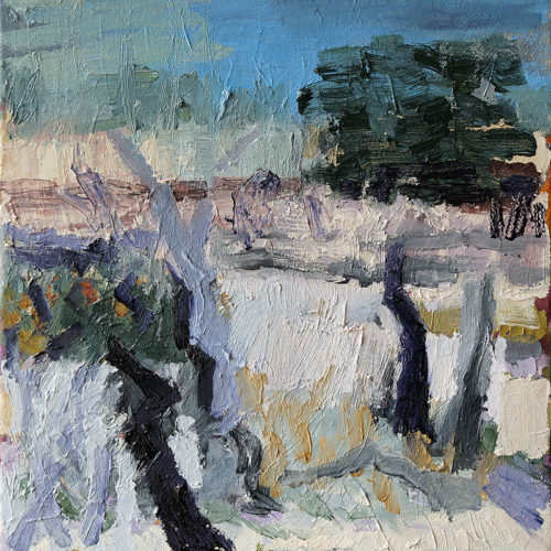 Kelton View Study, oil on canvas, 30x30cm